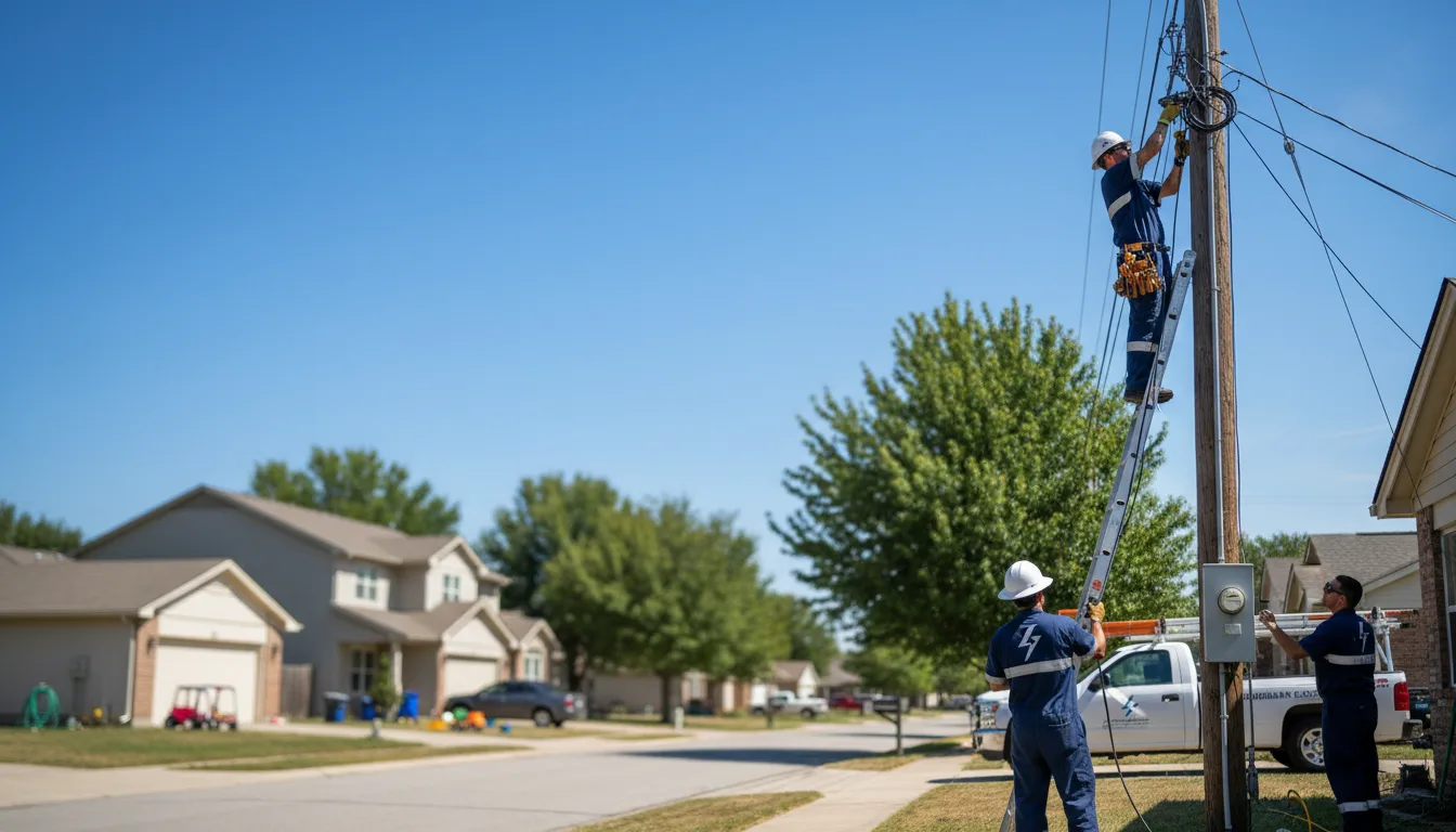 Residential electrician providing installation services in Owaneco, IL